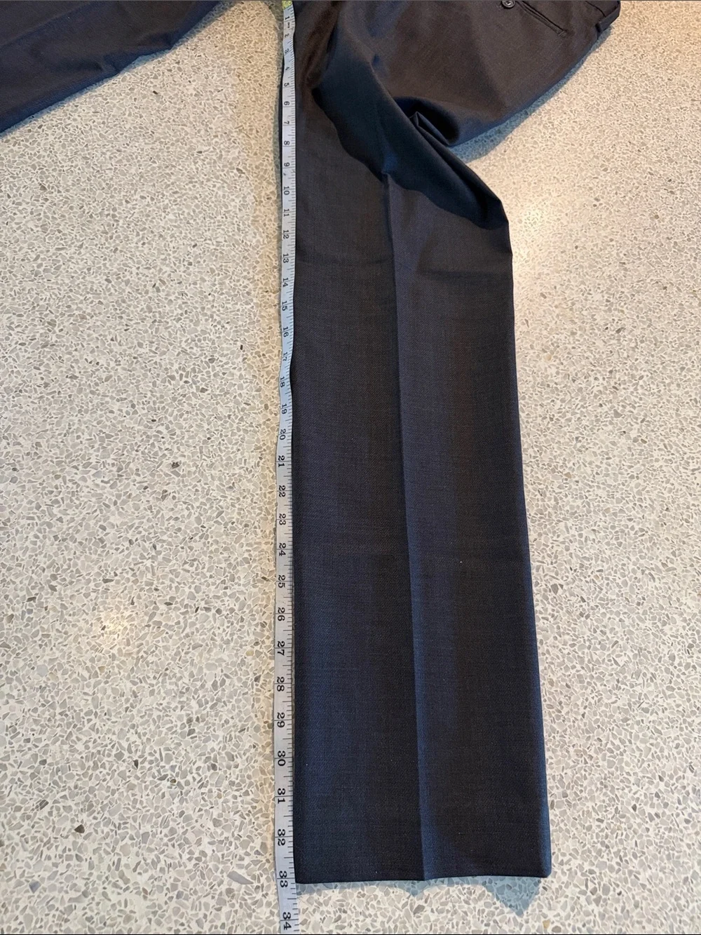 Banana Republic Modern Slim Fit  Tab Over Dress Pants in Dark Charcoal 31 x 34